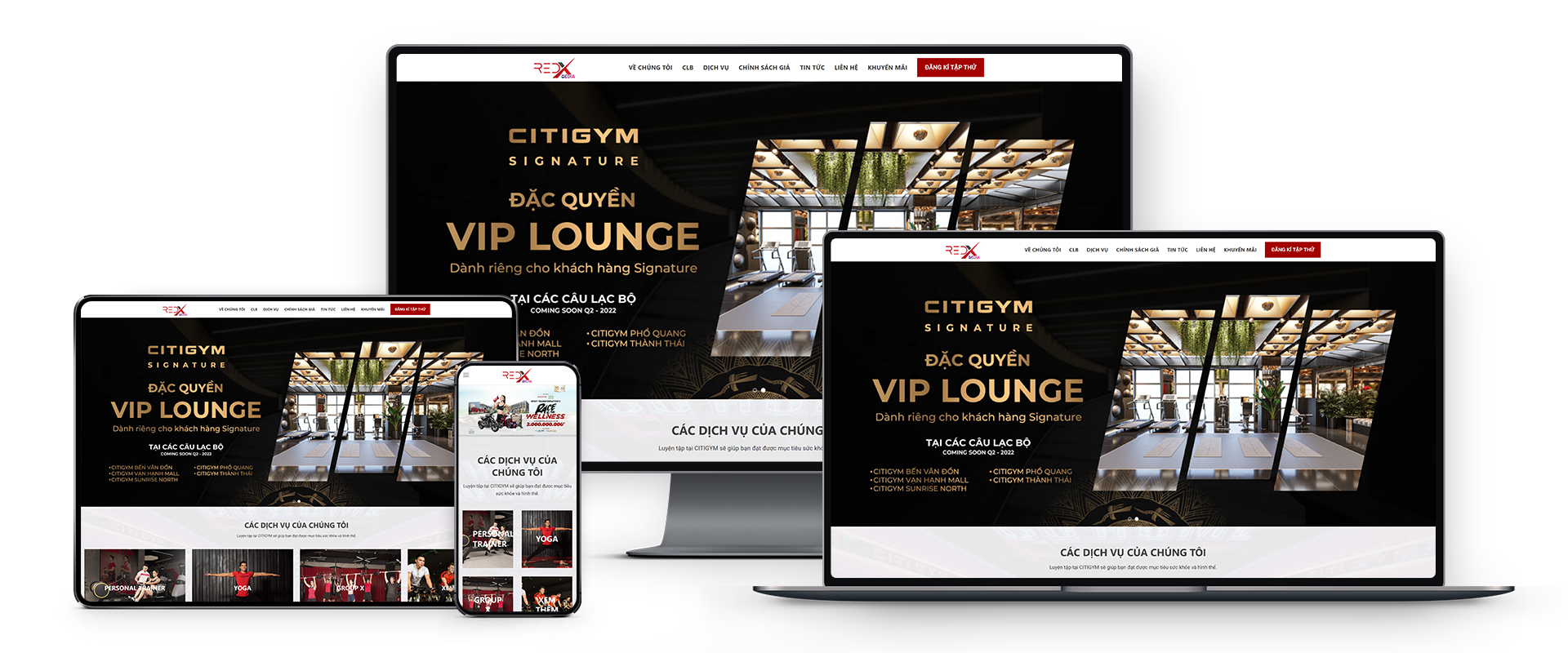 Mẫu giao diện website giới thiệu dịch vụ, phòng tập GYM chuẩn SEO
